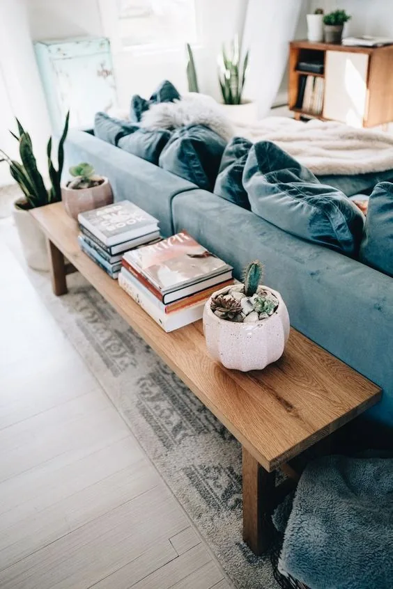 console behind couch